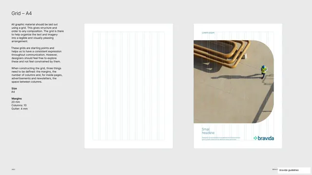 A4 advertising grid system