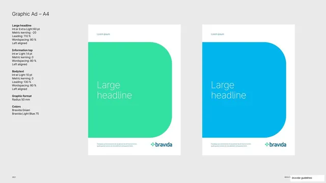 A4 graphic ad template
