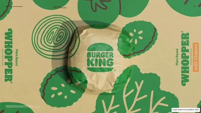Plant-based Whopper storytelling illustration mockup