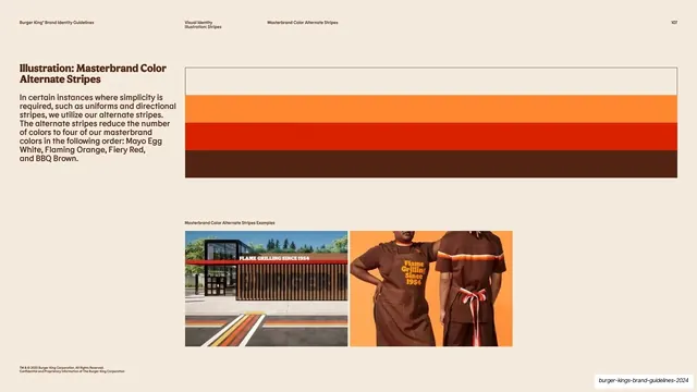 Masterbrand color alternate stripes