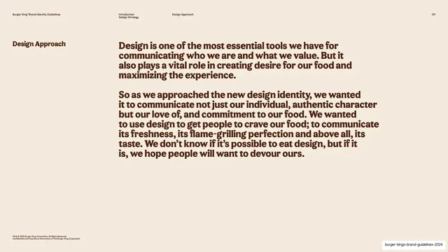 Design Approach manifesto copy