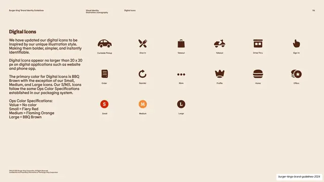 Digital icons set and color specs