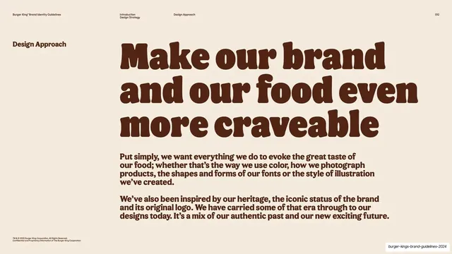 Make our brand more craveable statement