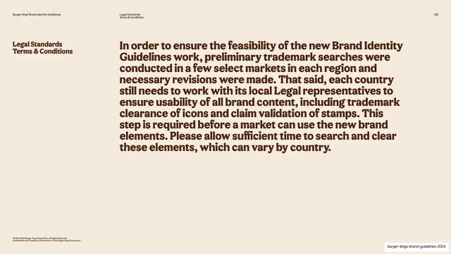 Legal Standards trademark intro statement