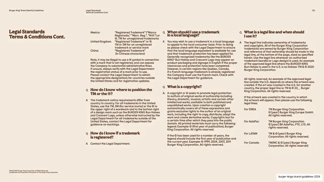 Legal Standards trademark Q and A continued, editorial, swiss, warm