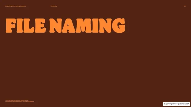 File Naming section divider