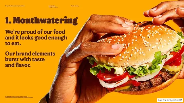 Principle 1 Mouthwatering with burger photo