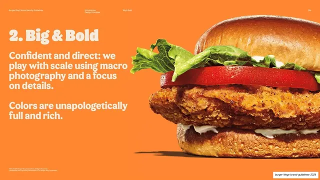 Principle 2 Big & Bold with chicken sandwich photo