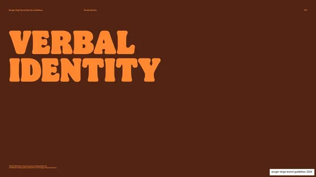 Verbal Identity section divider