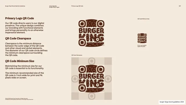 Primary logo QR code, clearspace and minimum size