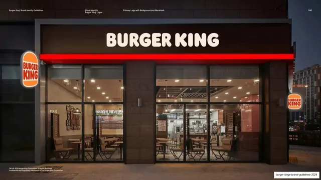 BK storefront facade signage mockup
