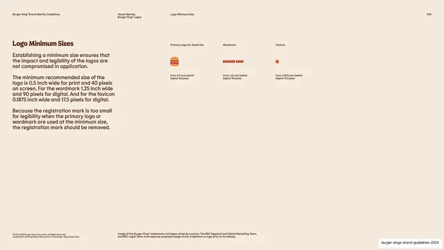 Logo minimum sizes spec