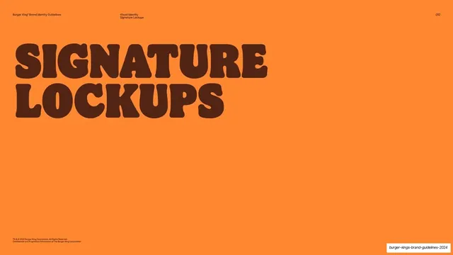 Signature Lockups section divider