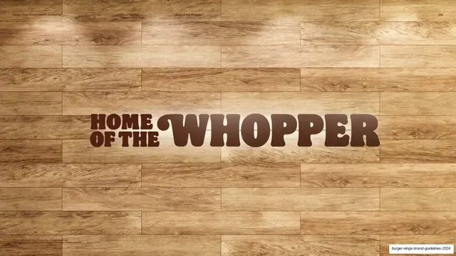 Home of the Whopper wood mockup