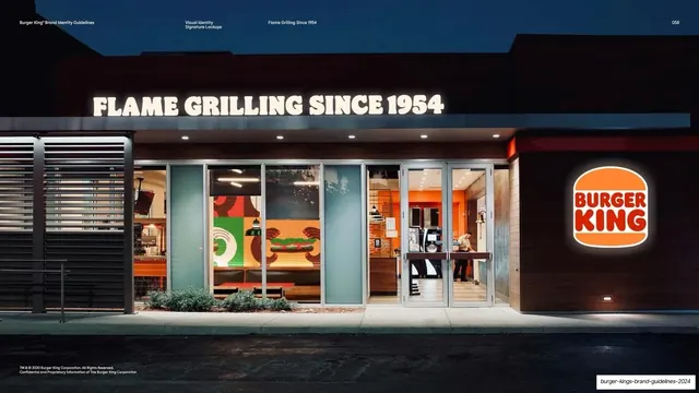 Flame Grilling restaurant facade mockup