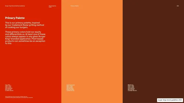 Primary palette three bands