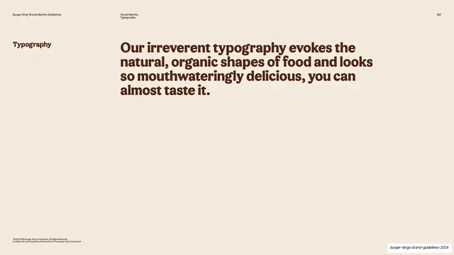 Typography philosophy statement