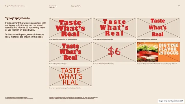 Typography don'ts grid