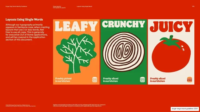 Single-word layouts with illustration
