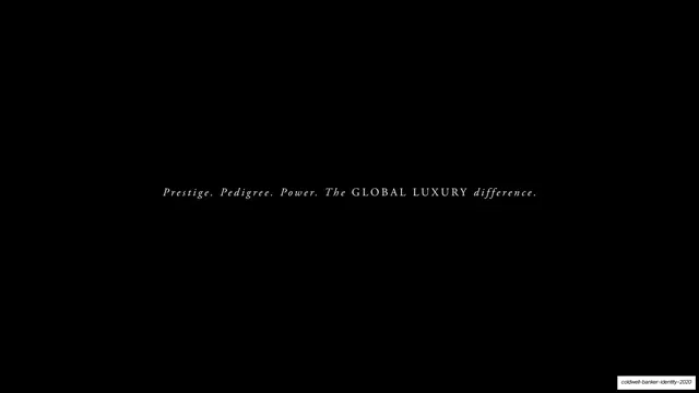Prestige Pedigree Power tagline, luxury, minimal, dark