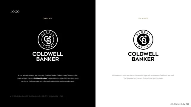 Logo on black and on white