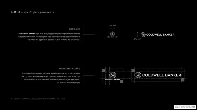 Logo size and space parameters
