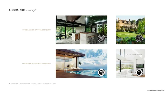 Logomark examples on photography