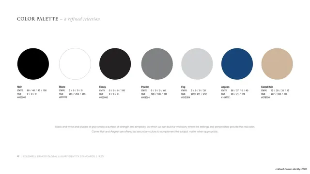 Color palette - a refined selection