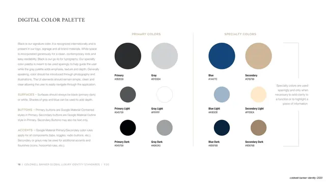 Digital color palette