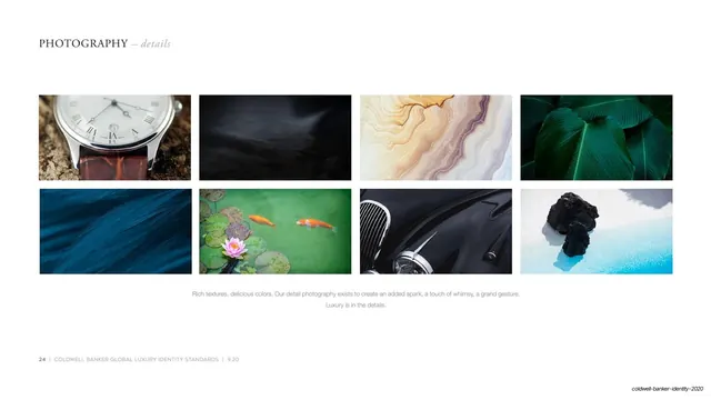 Photography details grid