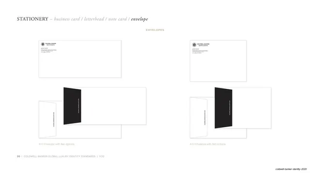 Envelope layouts