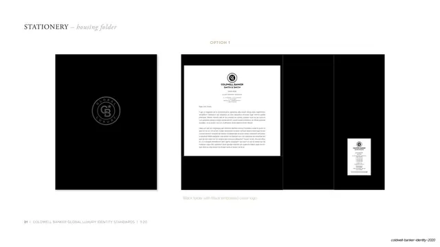 Housing folder option 1 black embossed