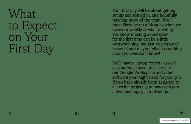 What to Expect on Your First Day
