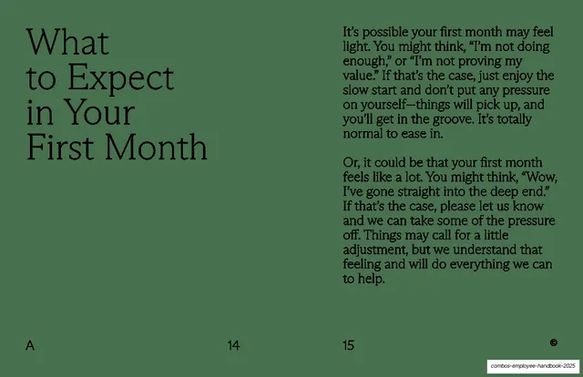 What to Expect in Your First Month