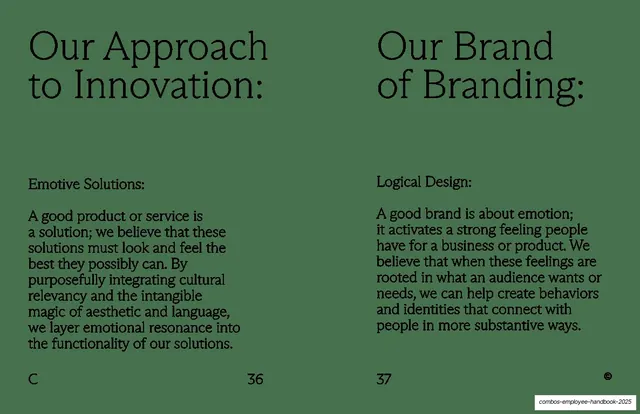 Approach to Innovation / Brand of Branding
