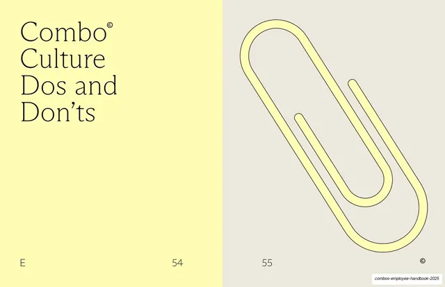Combo Culture Dos and Don'ts section spread