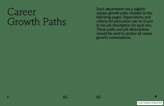 Career Growth Paths intro spread