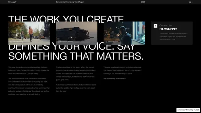 The work you create defines your voice