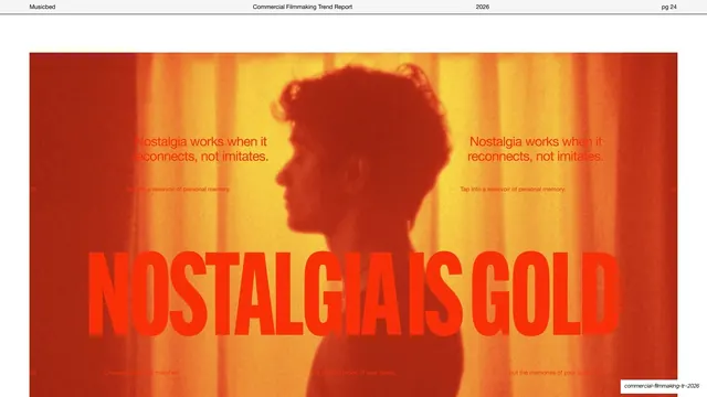 Nostalgia Is Gold divider, editorial, retro, warm