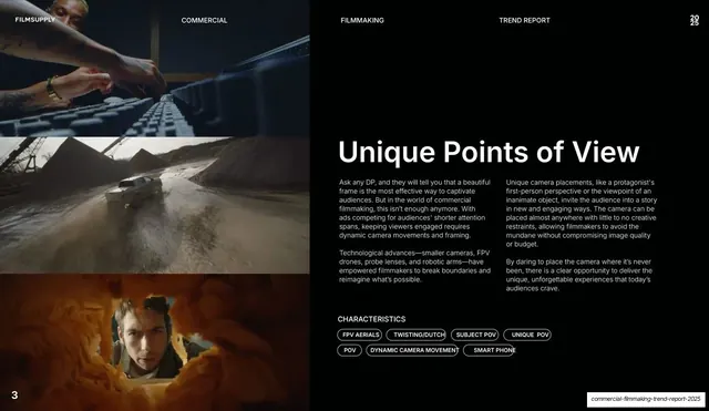 Unique Points of View trend, editorial, dark-mode, dark