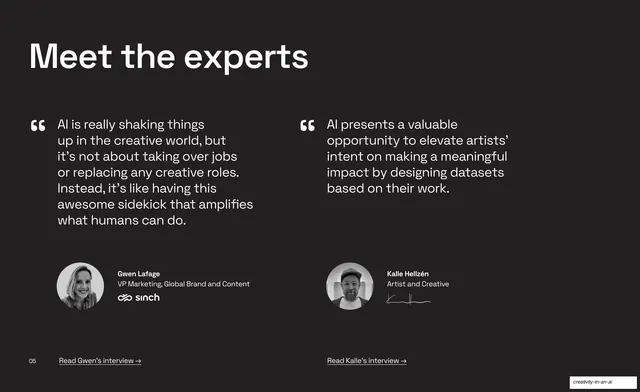 Meet the experts (Gwen Lafage, Kalle Hellzen)