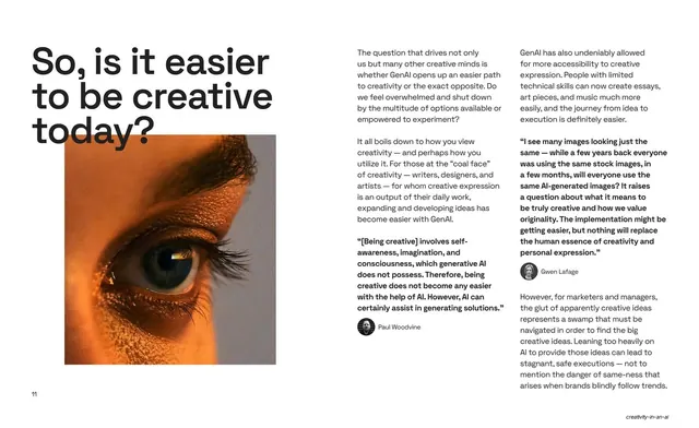 So, is it easier to be creative today?, editorial, minimal, light