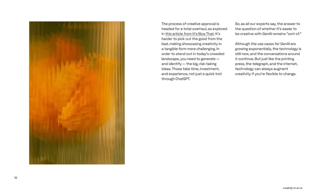 Closing argument with glitch landscape