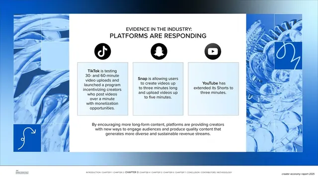 Platforms are responding three-column evidence slide