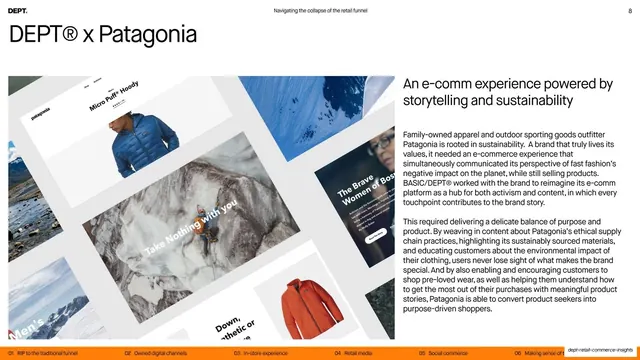 DEPT x Patagonia case study