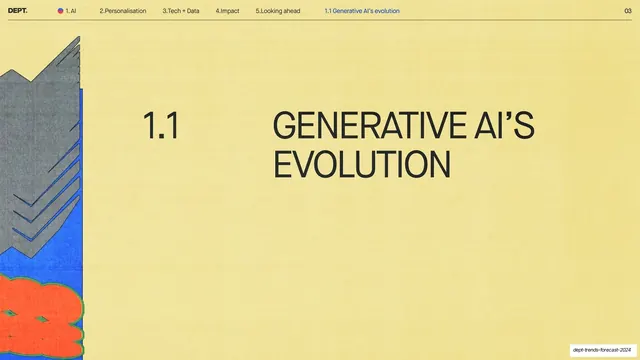 Sub-section divider 1.1 Generative AI's Evolution