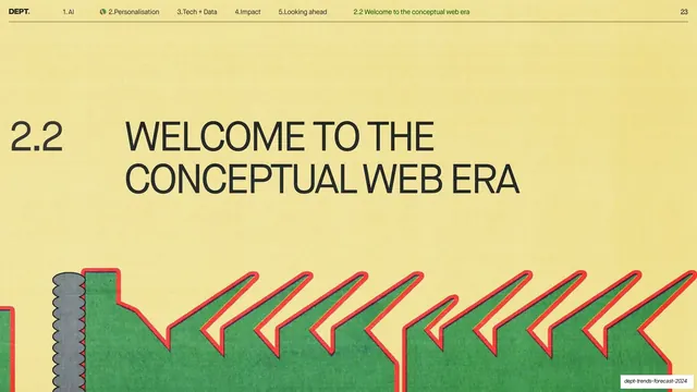 Sub-section 2.2 divider, Welcome to the conceptual web era