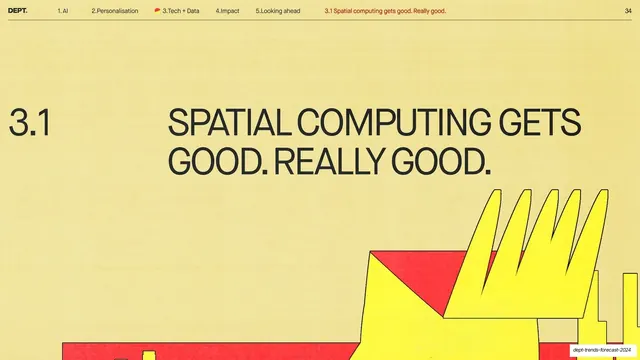Spatial computing section divider