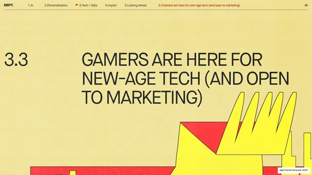 Gamers and new-age tech section divider