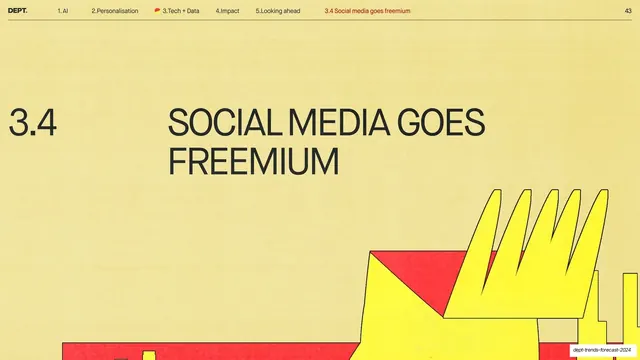 Social media goes freemium section divider